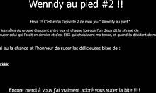 slurping two thick cocks on a public beach.