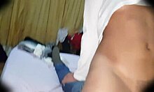 My stepdad’s got something I can’t resist. I love climbing on top of him!