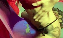 tanned babe slips off bikini and begs for cum