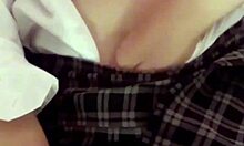 teacher convinces innocent schoolgirl for unprotected sex in uniform