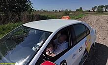 first public anal adventure with wild taxi driver on street