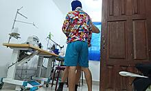 whore calls boyfriend to fuck at work fucks boss too