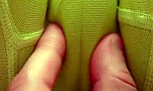 rubbing my wet pussy through tight leggings feels so good