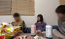 her cute nipples get hard for ex's cock