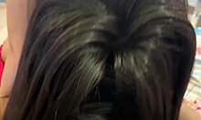 Curvy morena caught sucking and riding nonstop.