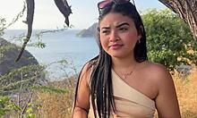 Beautiful Latina Tourist Cheats on Husband with Stranger for Money