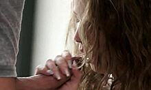 young model riding and sucking cock in cowgirl position?