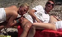 yo, check this wild family therapy orgy at the public beach