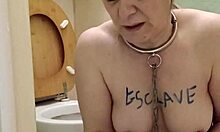 Slave Endures Humiliation As She Licks The Toilet In BDSM Session.