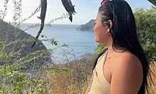 Beautiful Latina Tourist Cheats on Husband with Stranger for Money