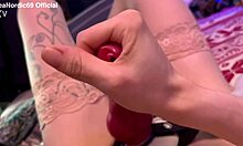 Hey babe, wanna tease me with a strap-on handjob using that dildo tonight?