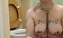 Slave Endures Humiliation As She Licks The Toilet In BDSM Session.