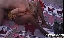 two horny moms getting fucked in the restaurant 😏