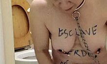 Slave Endures Humiliation As She Licks The Toilet In BDSM Session.