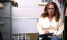 Aussie Cougar Rides Officer's Dick For Stealing Lingerie