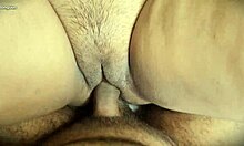 damn, this housewife cheats with a dripping hairy pussy in creampie action 😈