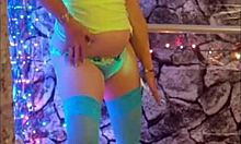 before live, the naughty girl gets wet for me