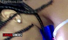 brazilian beauty meets muscular guy in dorm