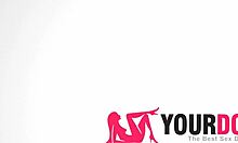 Brunette sex doll teen gets anal creampie in wild fantasy play! 😈