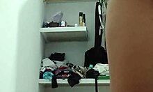 hot teen strips naked for camera under teacher’s gaze