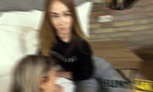 Slutty debtor pays with tight pussy