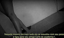 brazilian beauty meets muscular guy in dorm