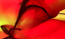 Seductive Goth Babe Rips Clothes In Teasing Striptease Show