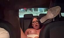 Latina prostitute sucks monster cock outdoors then rides big tits pornstar