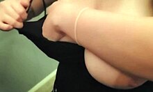 Playing With Big Perfect Natural Tits On A Curvy Brunette Teen 18+