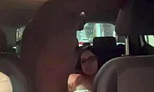 Latina prostitute sucks monster cock outdoors then rides big tits pornstar