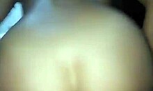 Latina amateur with natural tits squirts milk from her ass during homemade session