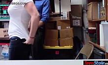 Teen Cheater Caught by Perverted Mall Cop!