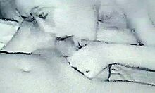 Horny housewife amateur reaches orgasm with two men in homemade threesome