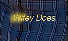 Milf flashes her shaved pussy in public under skirt outdoors