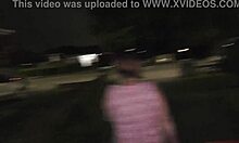 Trashy MILF Feels Deep Disgrace In Public Pissing