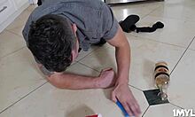 cherie deville rides the stud in the bedroom.