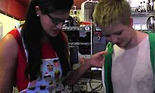 Lesbian Friendship Between Penny Barber And Alani Pi, Two Girls With Small Natural Breasts Enjoying Playtime