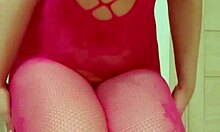 cute girl in sexy lingerie fingering herself