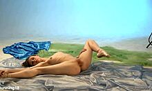 Oh, Sexy Teen Ballerina Annett Poses Nude In Bedroom!