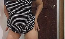 Sexy Stepmother Dances and Flashes Buttocks Before Wedding Party. So Hot!