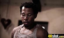 Blindfolded Cute Chloe Cherry Bends Over for Big Black Cock Surprise Doggy Style