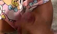 Blinding boyfriend to invite stepmother sex toy