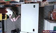 20yo shoplifter deepthroats store officer 😏