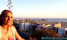 Real lesbians finger each other's cunts in pov homemade video.