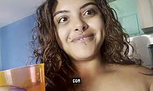 Naked Curvy Woman Drinks Coffee And Talks!