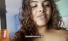 Naked Curvy Woman Drinks Coffee And Talks!