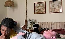 Homemade ebony sucks dick in bedroom 😘