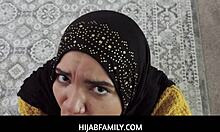 Stepsis in hijab pays collateral with deepthroat action - Naudi Nala