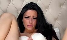 This horny British college girl is having some fun with her toys, squirting all over in HD POV.