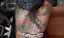 Ebony Babe Feels Intense Pleasure from Big Black Cock POV Creampie